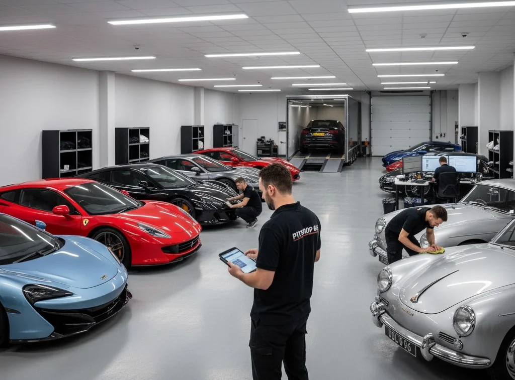 Professional car detailing service for vehicles in Manchester storage