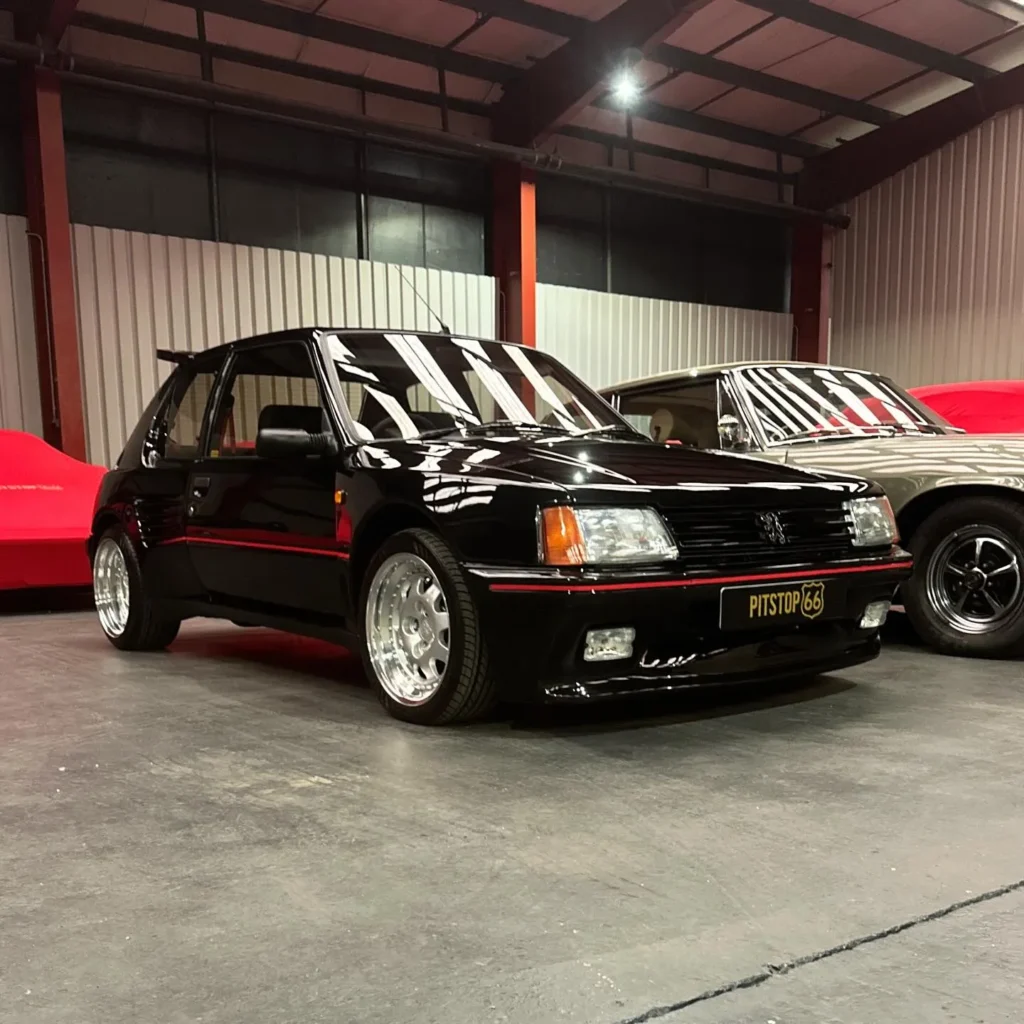 Black Car Stored in Car storage