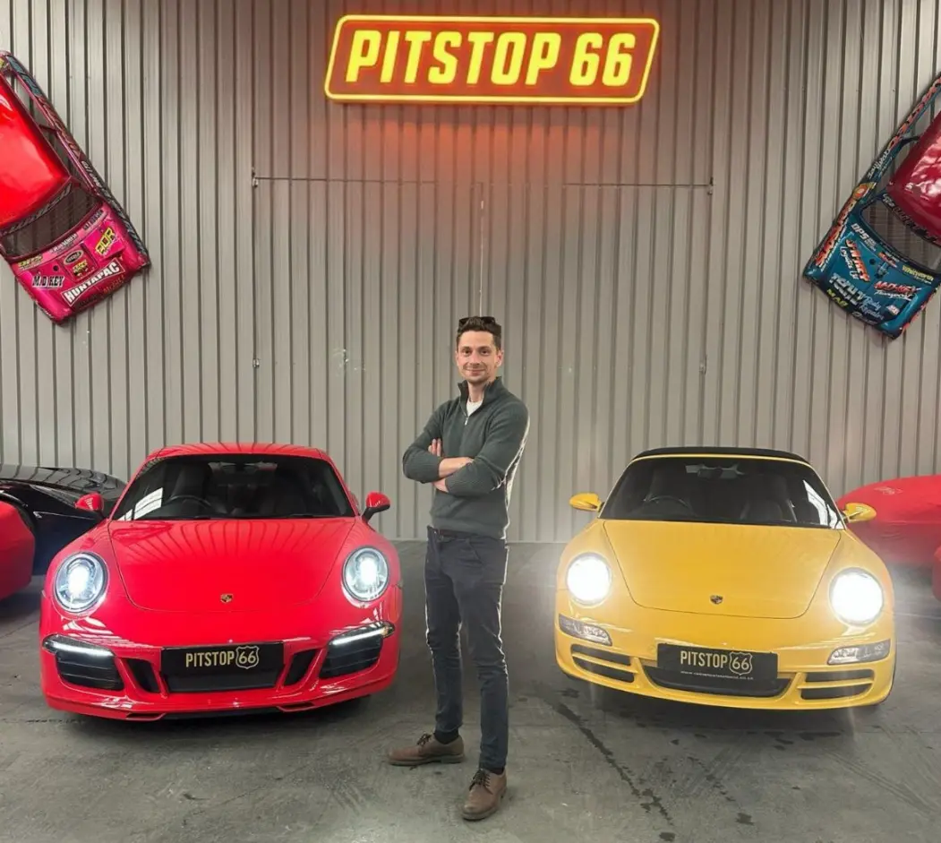 Sam, co-founder of Pitstop 66, at the Stalybridge facility